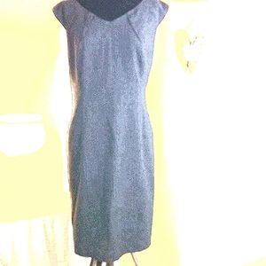 Gray herringbone dress